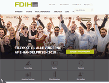 Tablet Screenshot of fdih.dk